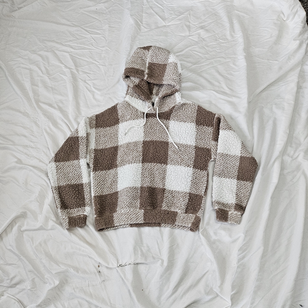 Green Sherpa Hoodie Women's S